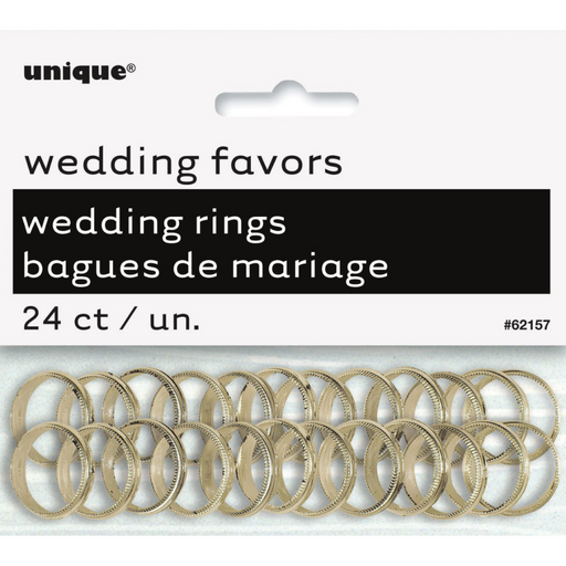 Gold Wedding Rings 24pk