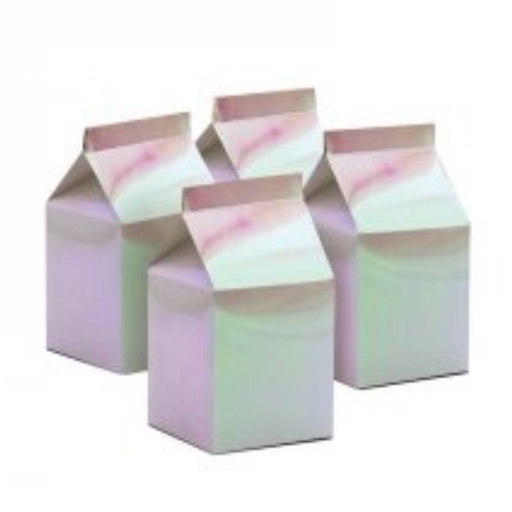FS Milk Box Iridescent 6.5x6.5x12cm 10pk
