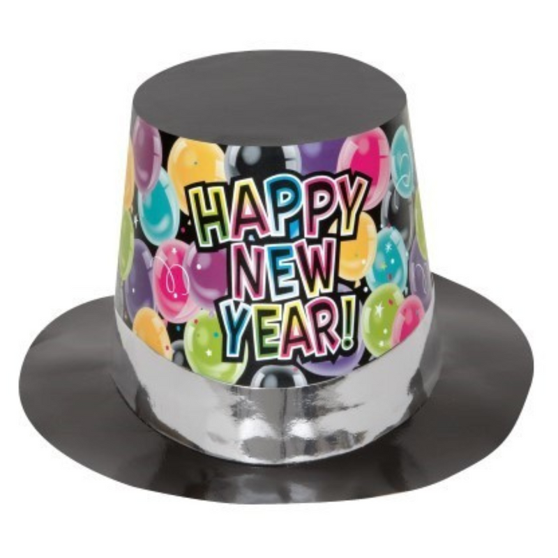 New Years Balloons Top Hat