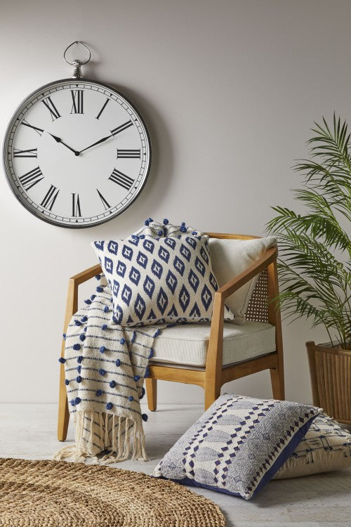 SH Monteray Cushion White/Blue 45x10x45cm