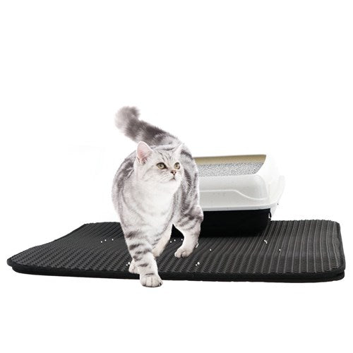 CAT LITTER TRAP MAT 58X53CM DUAL LAYER