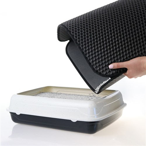 CAT LITTER TRAP MAT 58X53CM DUAL LAYER