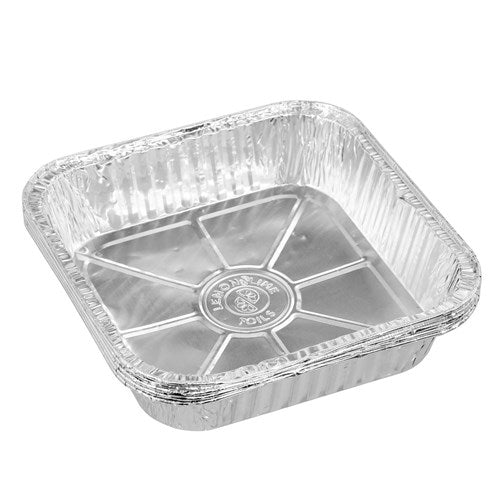 FOIL TRAY SQUARE 5PK 20X20X4.5CM