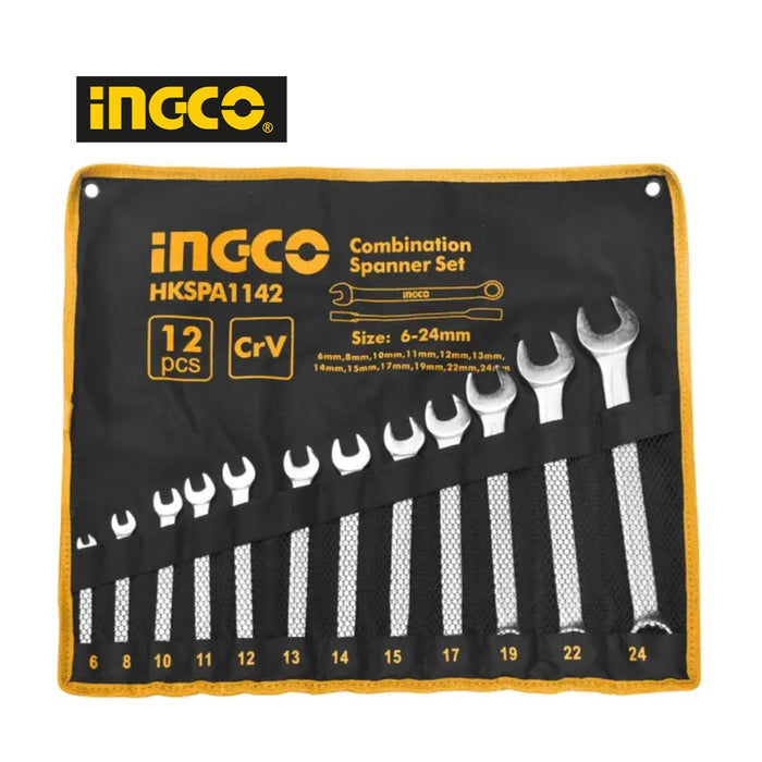 INGCO Combination Spanner Set 6-24mm 8/set