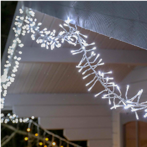 Ronis 720 LED Cluster String Lights White 9m