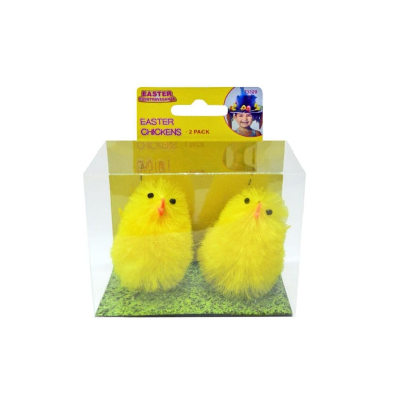 Easter Chicken Extra Large Yellow 5cm 2pk