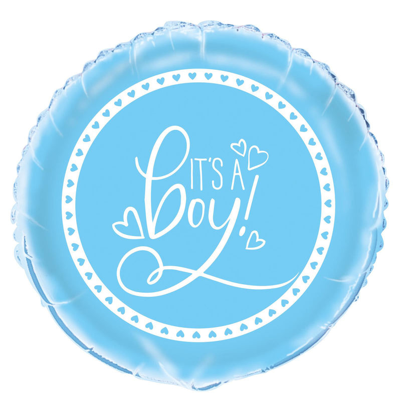 It's A Boy Foil Balloon 45cm