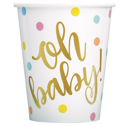 Oh Baby Paper Cups 270mL