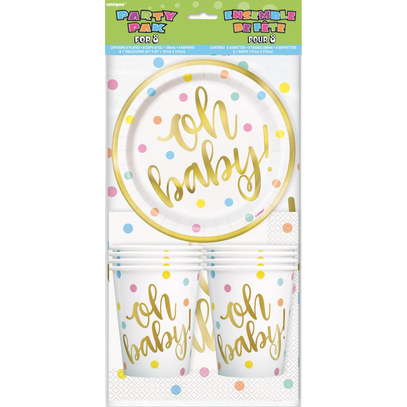 Oh Baby Party Pack For 8