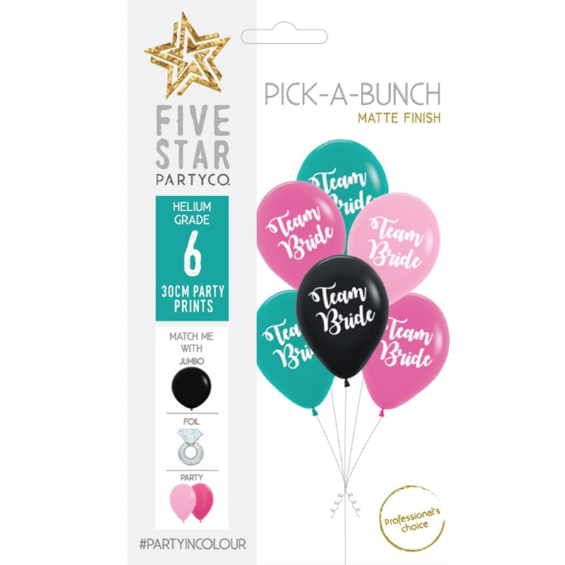 PICK-A-BUNCH Team Bride 30cm Asst 6pk
