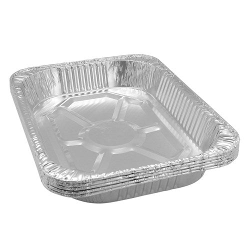 Foil Tray Large Value 5Pk & 45.5X34X6.5Cm Lemon Lime