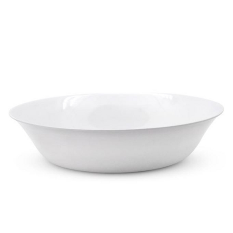 Melamine Salad Bowl Shallow White 30Cm