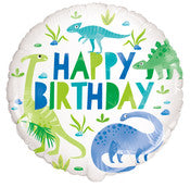 Dinosaur - Happy Birthday Foil Balloon 45cm