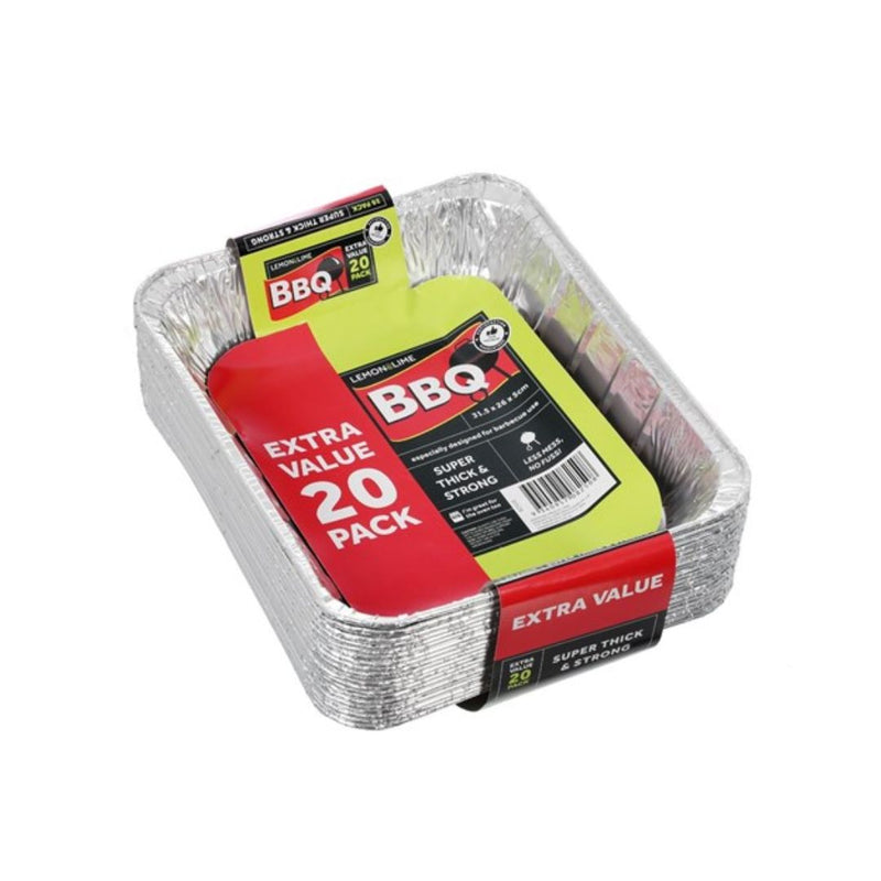 FOIL TRAY VALUE 20PK 31.5X26X5CM
