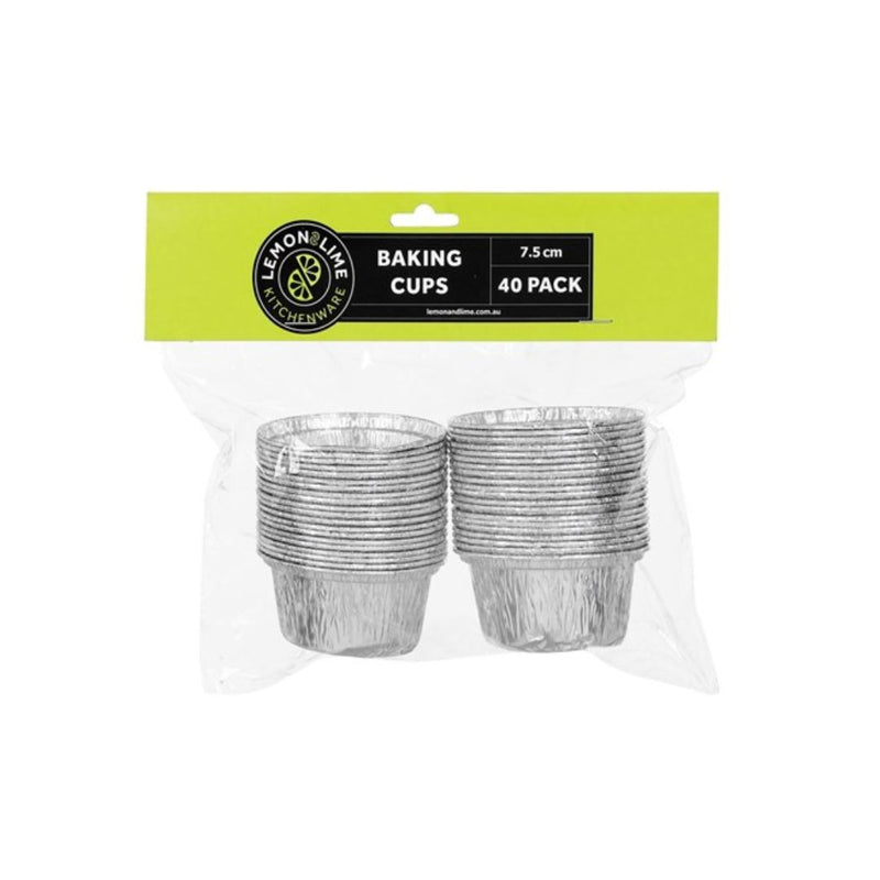 Foil Baking Cups 40Pk & 7.5Cm Leon Lime