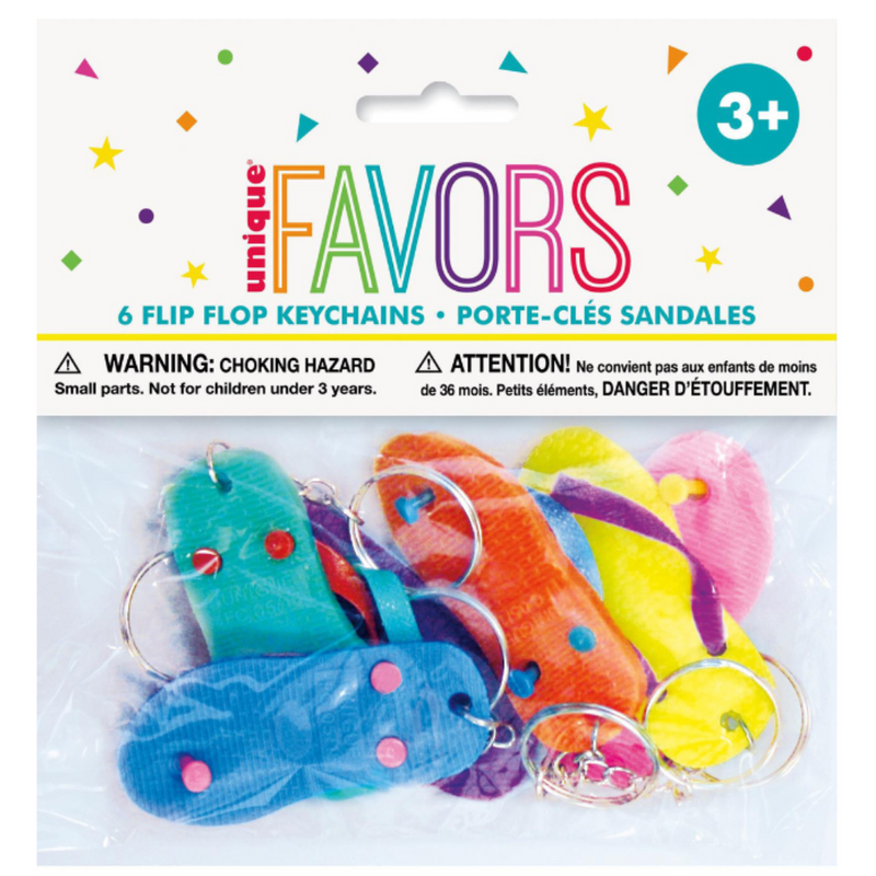 6 Flip-Flop Keychains