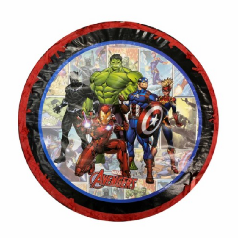 Pinata Pull String Drum Marvel Avengers Powers Unite Expandable
