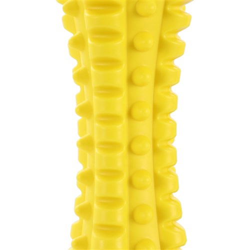FLAVOUR-BONE SPIKY BONE BEEF FLAVOURED RUBBER TOY