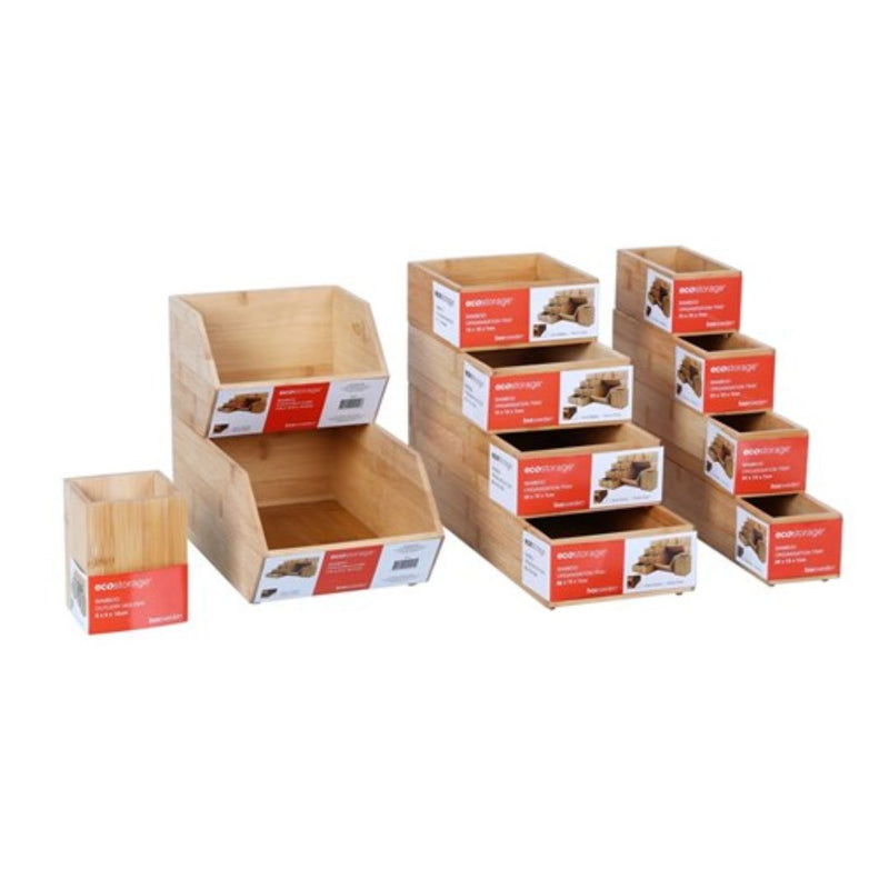 Bamboo Stackable Cube Large 17.5cmx31cmx12.5cm