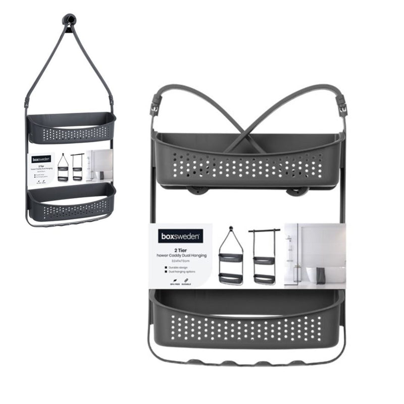 Boxsweden Shower Caddy 2 Tierdual Hanging32X11X73Cm