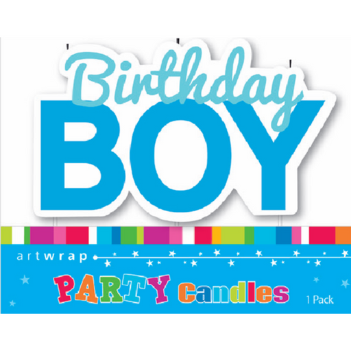 Birthday Boy Candle Blue