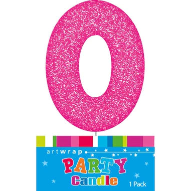 Candle #0 Glitter Pink