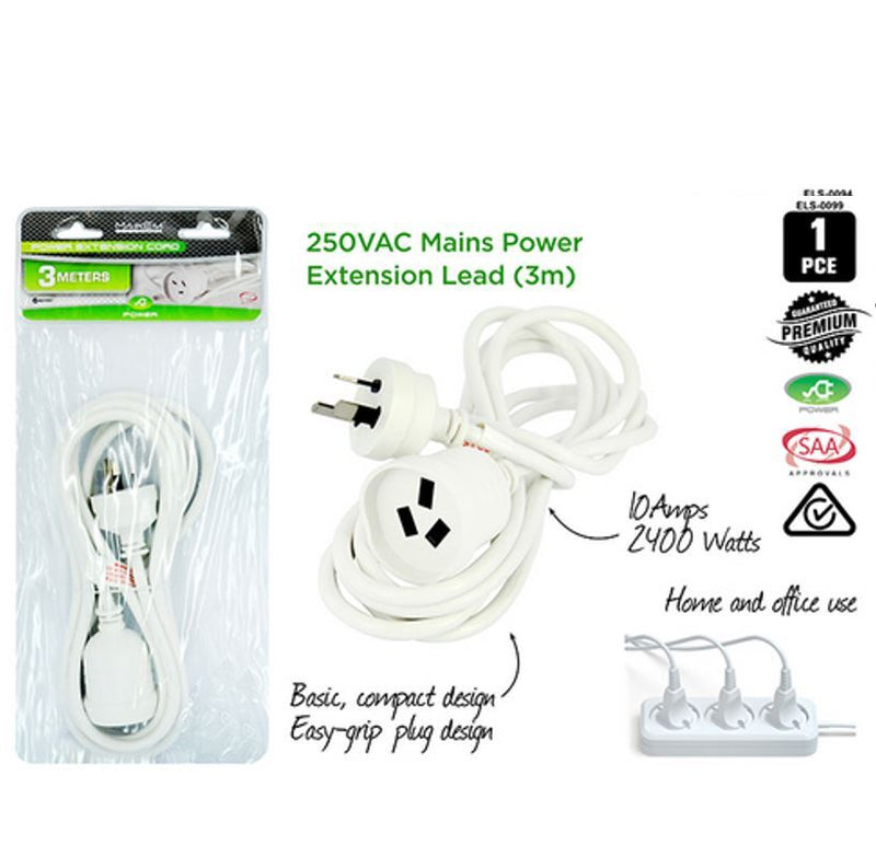 Power Extension Cord 3M