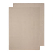 Waffle Tea Towels Sandstone 50x70cm 2pk