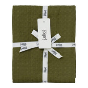 Waffle Tea Towels Olive 50x70cm 2pk