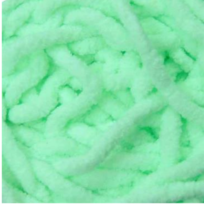 Chenille Blanket Yarn 100g 80m Solid 32 Baby Blue