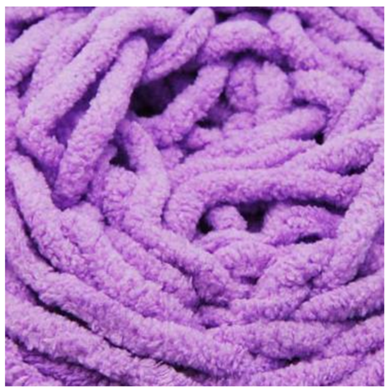 Chenille Blanket Yarn 100g 80m Solid 25 Lilac