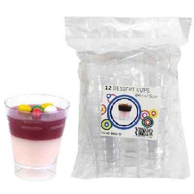 Clear Round Cups 12pcs