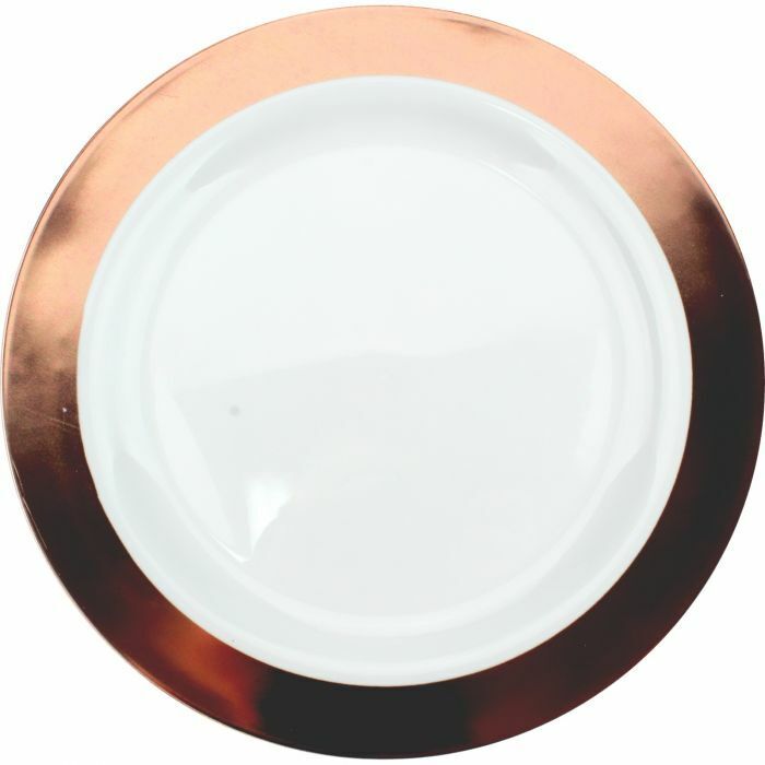 Plain Plates Rose Gold 23cm (6pk)
