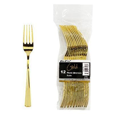 Fork Gold-Plated (12pk)