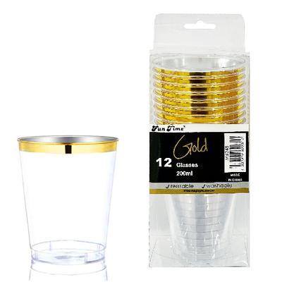 Gold Glasses 200Ml pk12