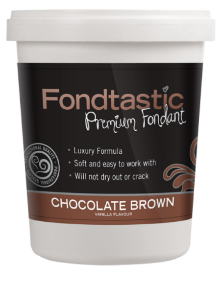 Fondtastic Vanilla Flavoured Fondant - Choc Brown 908g
