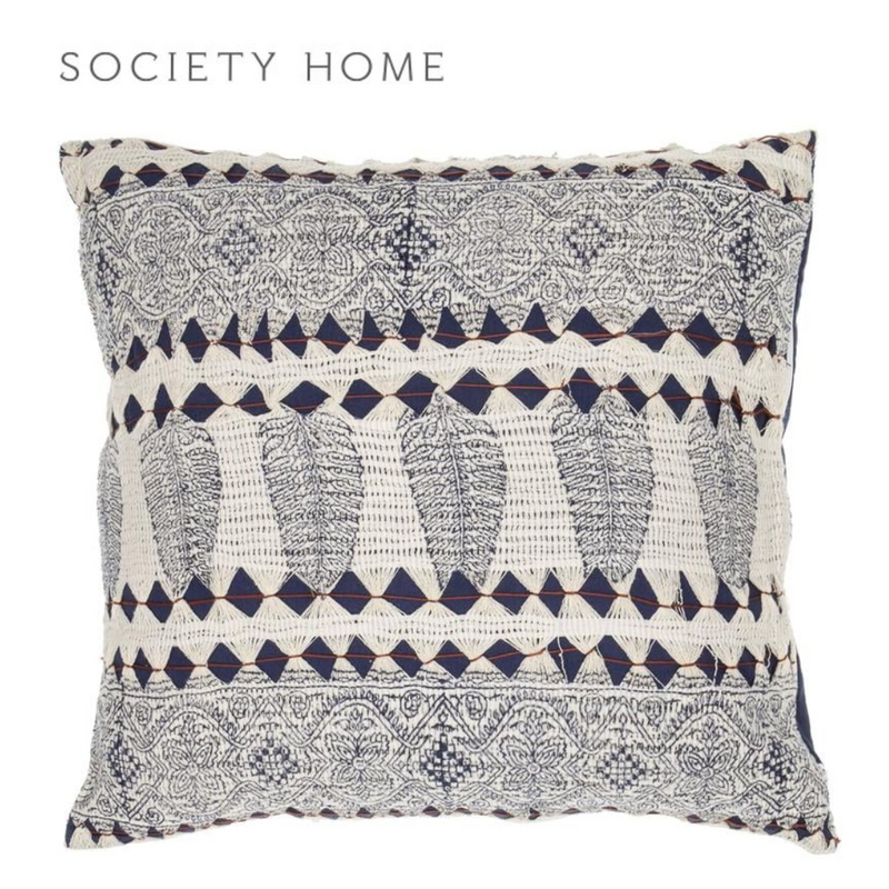 SH Monteray Cushion White/Blue 45x10x45cm