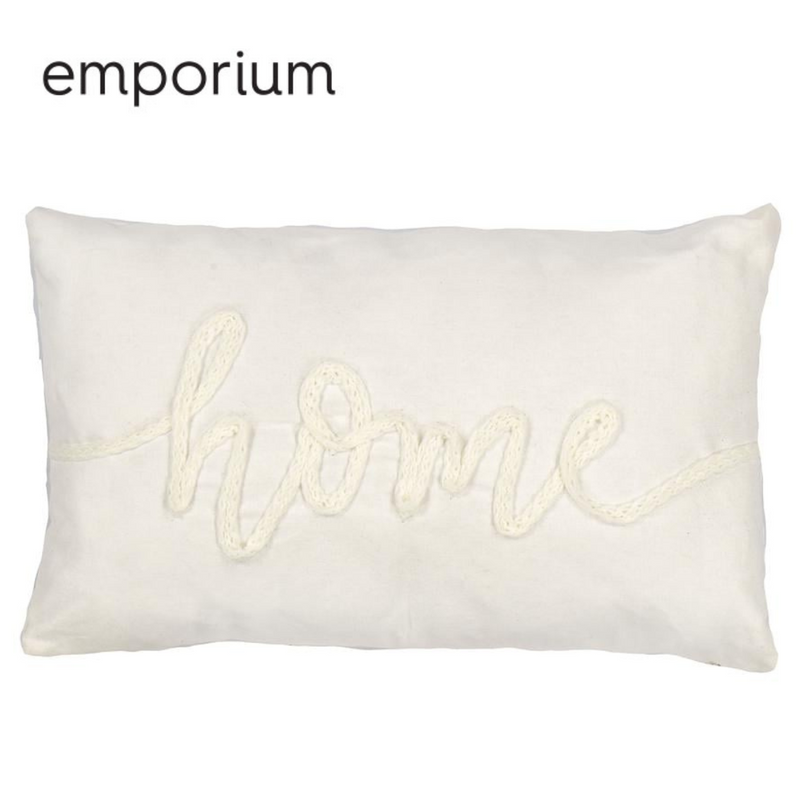 Home Cushion White 50x10x30cm