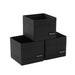  Kloset Storage Cube Square 3 Pack 14x14x13cm Black