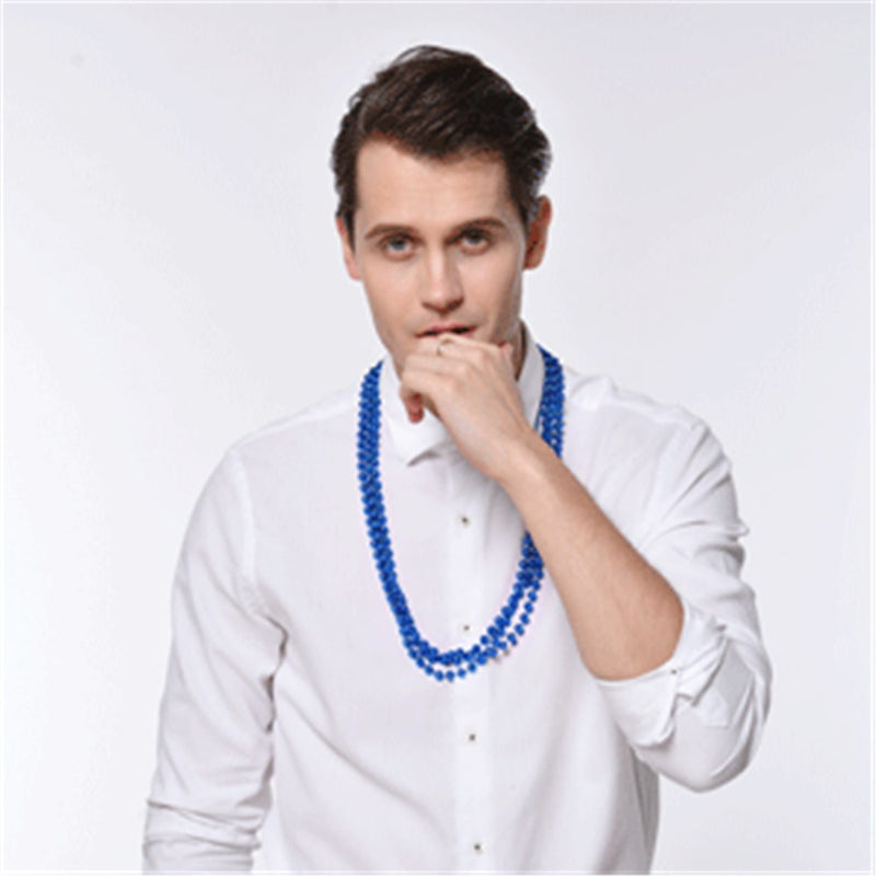 Party Necklace Blue 80Cm 3Pk