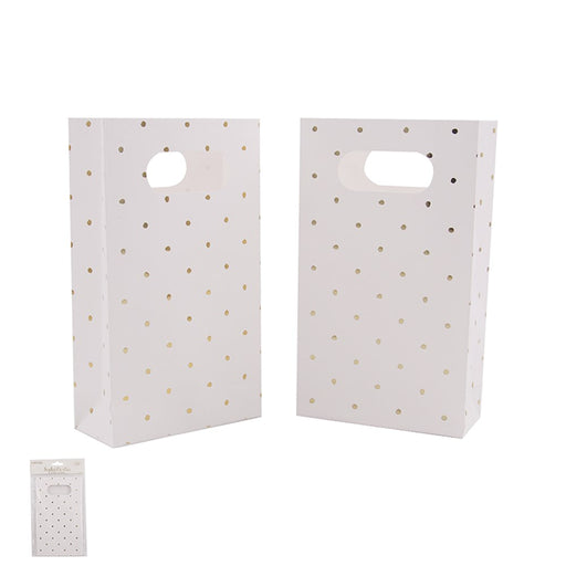 Dotty Party Bag Metallic Gold 6pk
