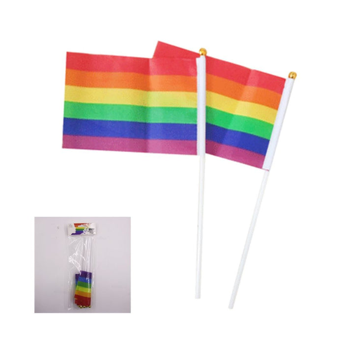 Rainbow Flags 10x15cm 8pk