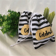 Drawstring Printed Bags 13x16.5cm 2pk