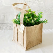 Mini Burlap Bag 14x14cm