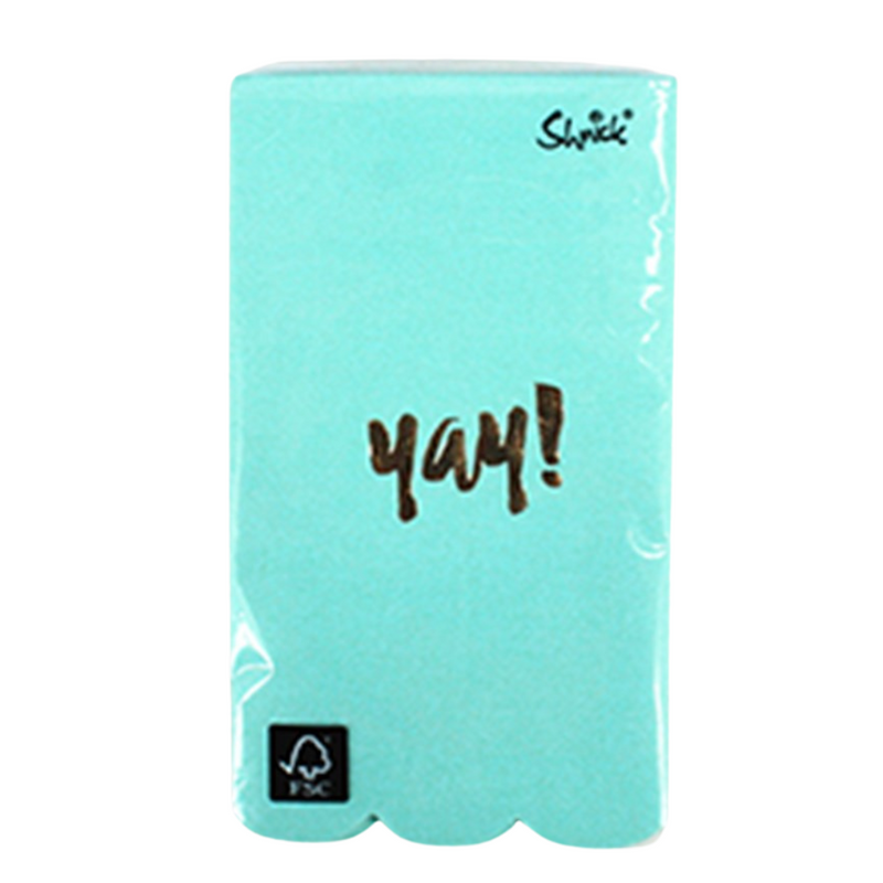 Luxe Mint Yay Napkin 40x33cm 3ply 15pk