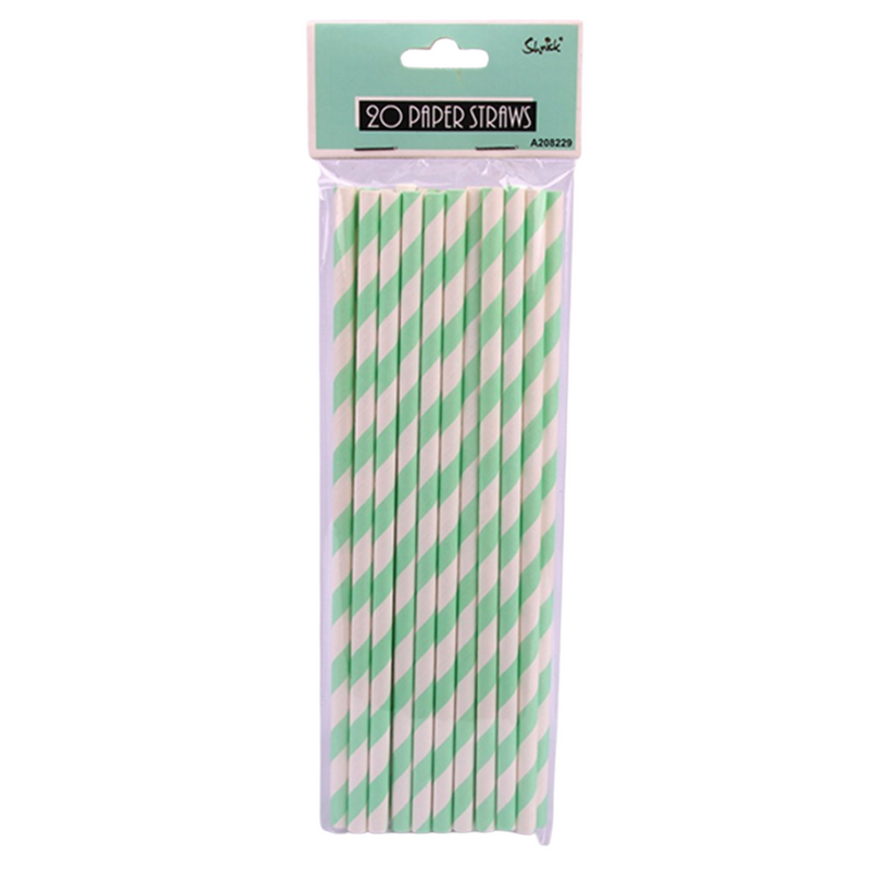 Paper Straws Mint 20pk