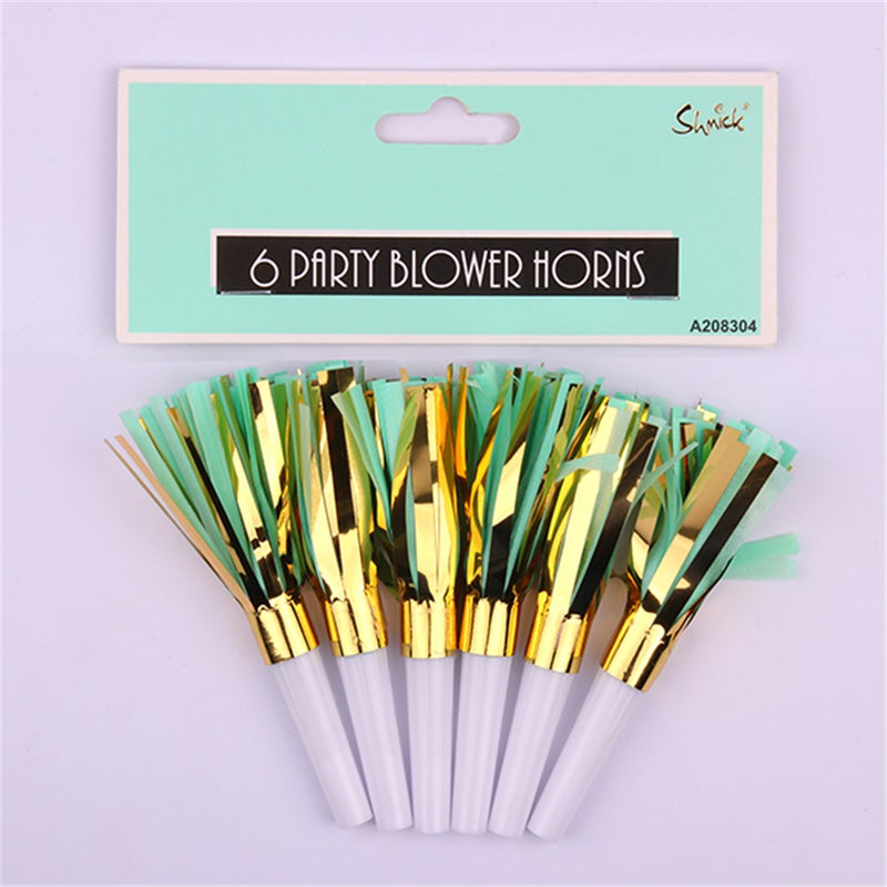 Mint Party Blower Horn 6pk