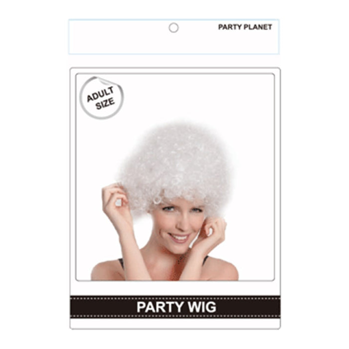 Afro Wig - White