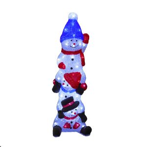 Acrylic Cheeky Stack of 3 Snowmen