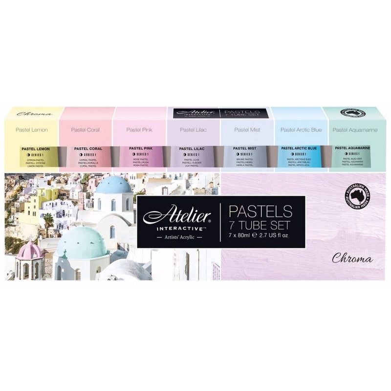 AI Atelier Interactive Pastel 7 x 80ml Tube Set
